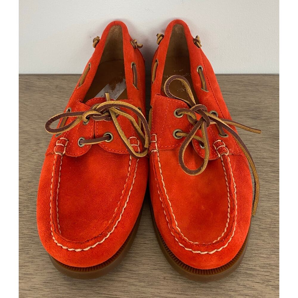 NWOB SAMPLE Men Polo Ralph Lauren Merton Cow Leather suede boat docker shoes 9M - Picture 4 of 8